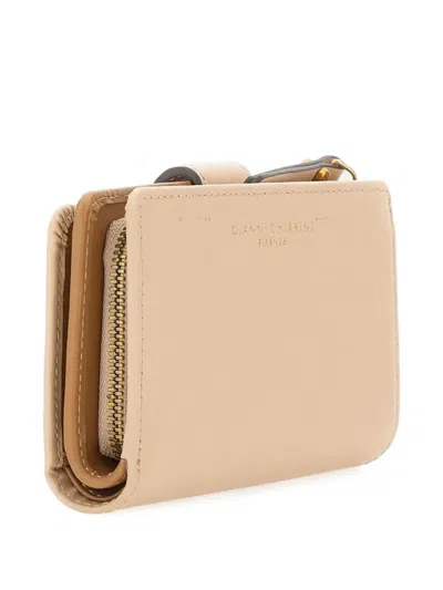 Gianni Chiarini Logo-stamp Wallet In Nude