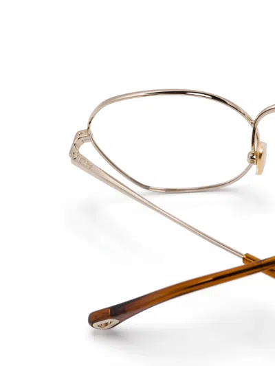 Chloé Round-frame Glasses In 金色