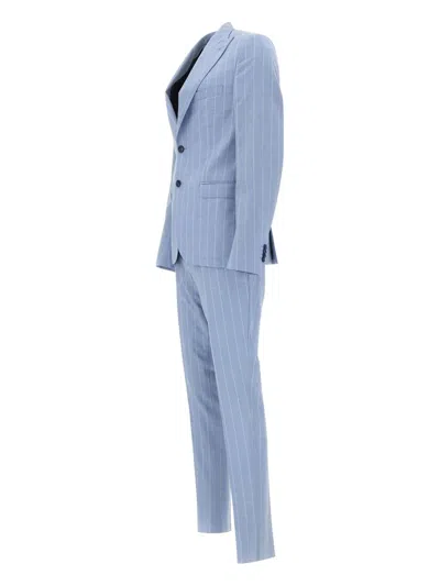 Ungaro Stretch-wool Suit In 蓝色