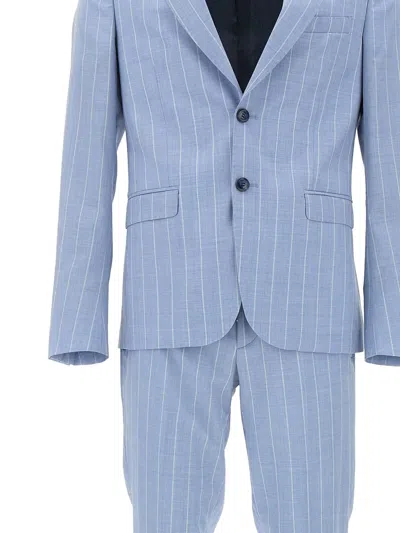 Ungaro Stretch-wool Suit In 蓝色