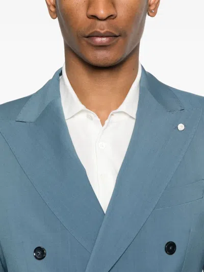Luigi Bianchi Mantova Wool Suit In Blau