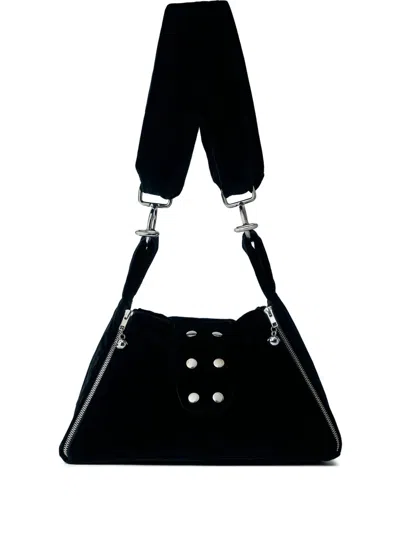 Chopova Lowena Mini Pyramid Schultertasche In Schwarz