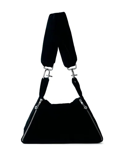 Chopova Lowena Mini Pyramid Schultertasche In Schwarz