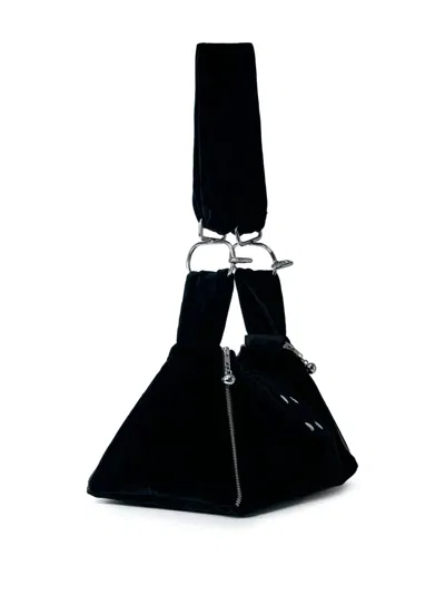 Chopova Lowena Mini Pyramid Schultertasche In Schwarz