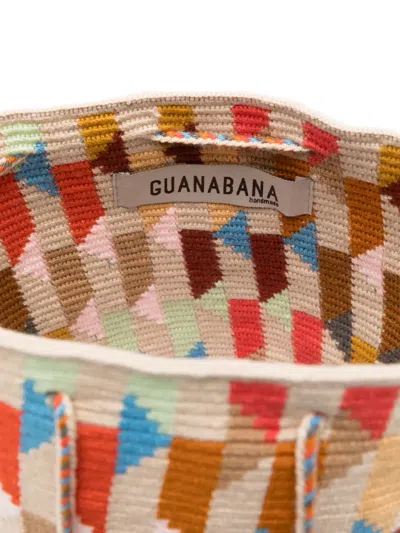 Guanabana Geometric-pattern Bucket Bag In 中性色