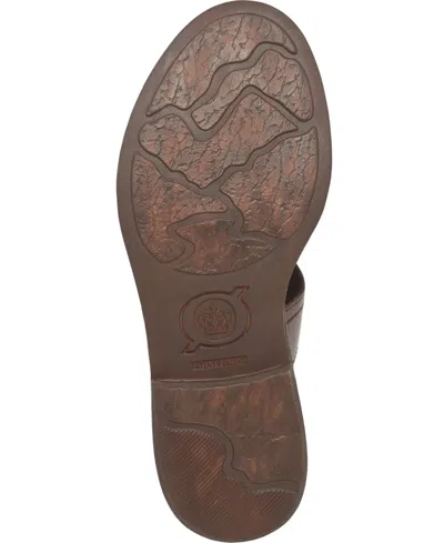 Born Women's Remo Round Toe Flat Sandals In Brown Bark