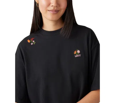 Levi's Women's Graphic Short Stack T-shirt In Black