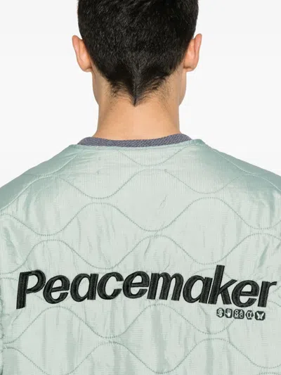 Peacemaker Oamc Jacke Mit Logo-stickerei In Grün
