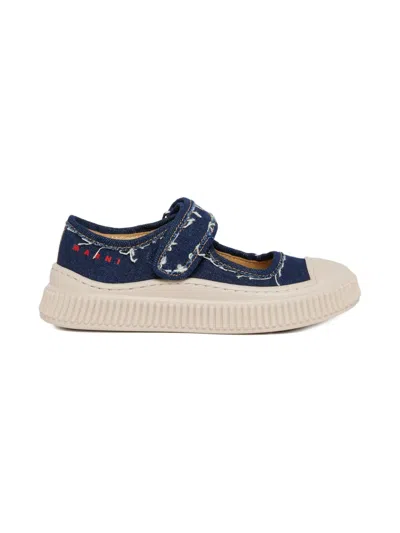 Marni Denim Sneakers In Blue