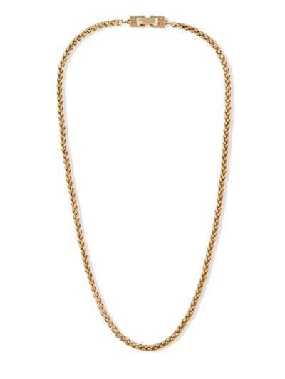 Pre-owned Givenchy 1990s Wheat Chain Necklace In 金色