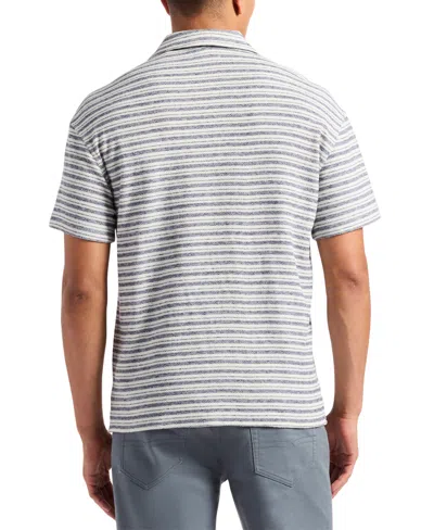 Buffalo David Bitton Men's Stripe Jersey Shirt In White