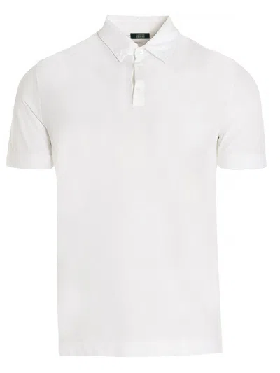 Zanone Polo Shirts White In White