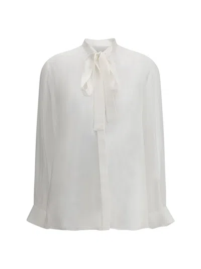 Dolce & Gabbana Silk Shirt In White