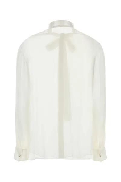 Dolce & Gabbana Silk Shirt In White