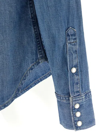 Polo Ralph Lauren Western Denim Shirt In Blue