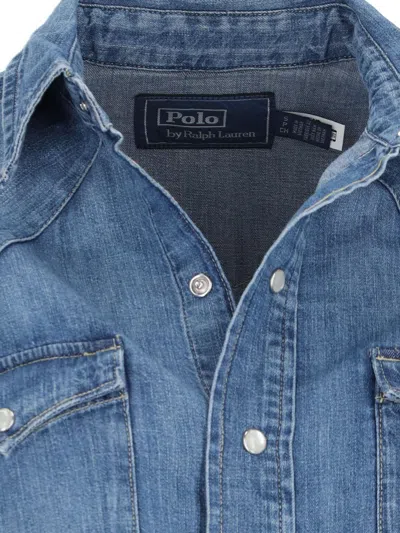 Polo Ralph Lauren Western Denim Shirt In Blue