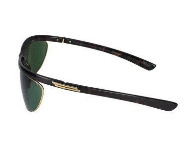 Bottega Veneta Speed Rectangular Sunglasses In Havana Havana Green