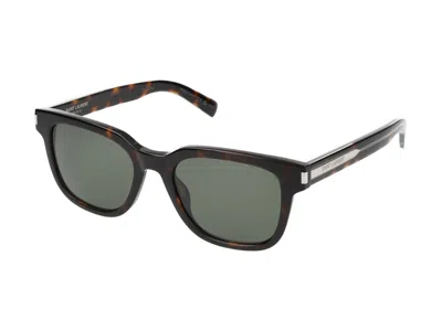Saint Laurent Sunglasses In Havana Crystal Grey