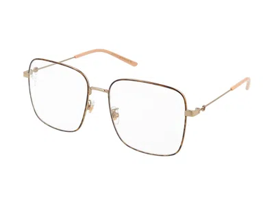 Gucci Eyeglasses In Gold Gold Transparent