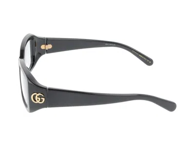 Gucci Eyeglasses In Black Black Transparent