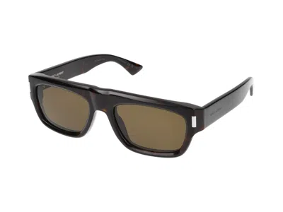 Saint Laurent Sunglasses In Havana Havana Brown
