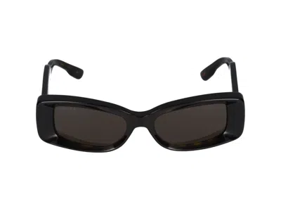 Gucci Eyewear Rectangular Frame Sunglases In Havana Havana Brown