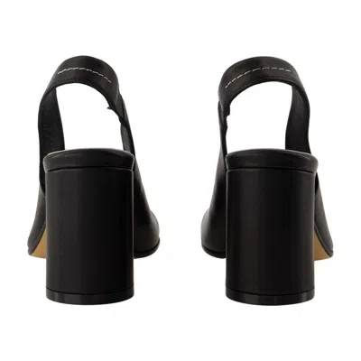 Mm6 Maison Margiela Anatomic Sandals In Black