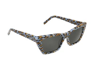 Saint Laurent Sunglasses In Violet Violet Grey