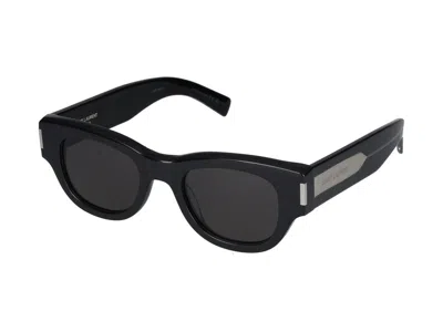 Saint Laurent Eyewear Sunglasses In Black Crystal Grey
