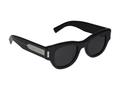 Saint Laurent Eyewear Sunglasses In Black Crystal Grey