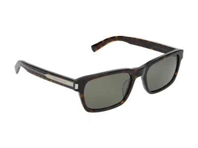 Saint Laurent Sunglasses In Havana Crystal Grey