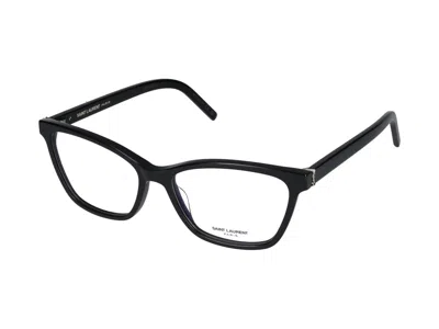 Saint Laurent Eyewear Optical In Black Black Transparent