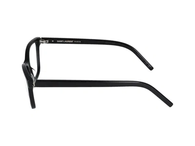 Saint Laurent Eyewear Optical In Black Black Transparent