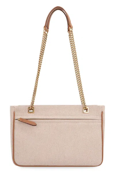 Valentino Garavani Garavani Viva Superstar Medium Canvas Shopping Bag Woman Natural/spice Uni In Brown