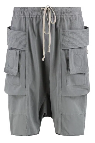 Rick Owens Drkshdw Drkshdw By Rick Owens Cotton Bermuda Shorts In Grey