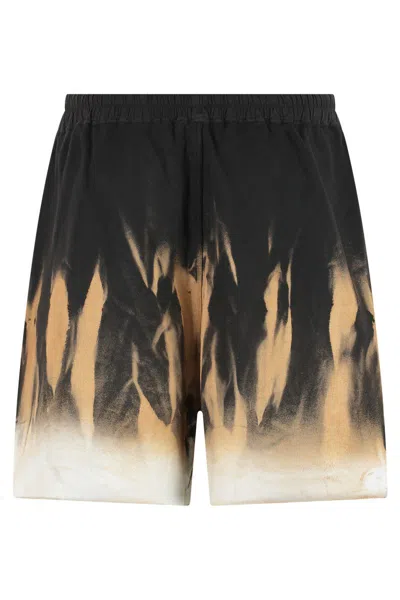Rick Owens Drkshdw Drkshdw By Rick Owens Cotton Bermuda Shorts In Black