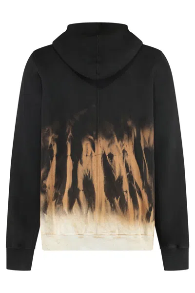 Rick Owens Drkshdw Drkshdw By Rick Owens Cotton Full-zip Sweatshirt In Black