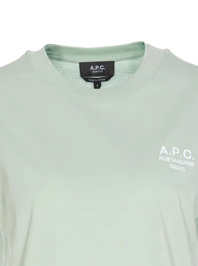 Shop Apc A.p.c. T-shirts And Polos In Green