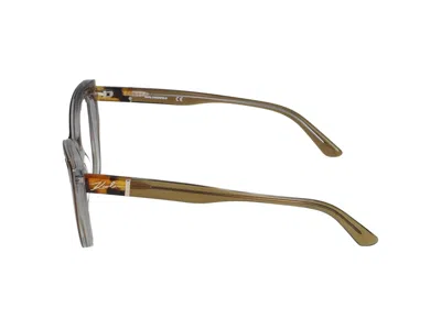 Karl Lagerfeld Eyeglasses In Brown/crystal