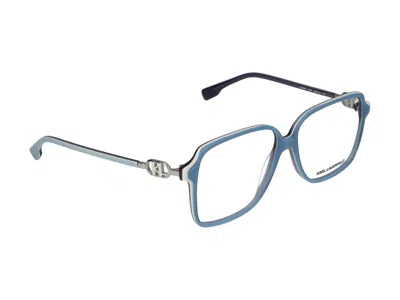 Shop Karl Lagerfeld Eyeglasses In Azure/white