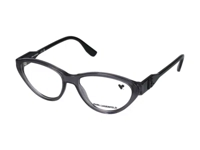 Shop Karl Lagerfeld Eyeglasses In Grey