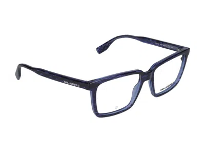 Karl Lagerfeld Eyeglasses In Striped Blue