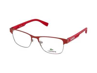 Shop Lacoste Eyeglasses In Red