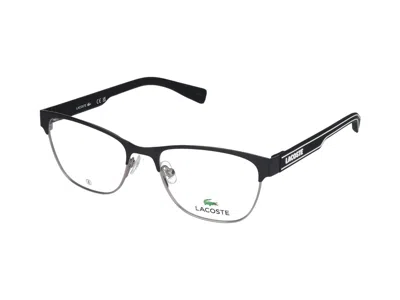 Shop Lacoste Eyeglasses In Matte Black