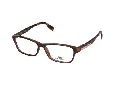 Shop Lacoste Eyeglasses In Brown
