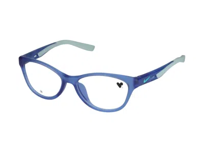 Nike Eyeglasses In Matte Polar Blue/jade Ice