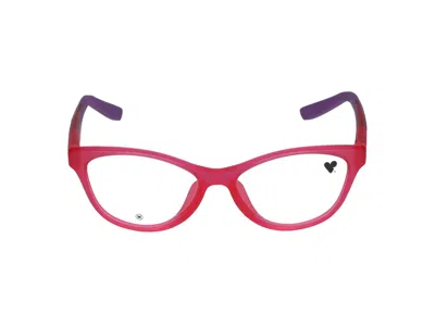 Nike Eyeglasses In Matte Bright Pink/purple