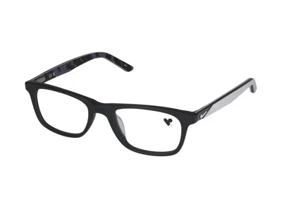 Nike Eyeglasses In Matte Black/pure Platinum