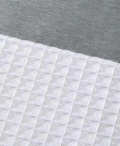 Madison Park Spa Waffle 3m-scotchgard Shower Curtain, 108" X 72" In Charcoal