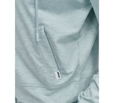 Dkny Sport Women's Spacedye Full-zip Long-sleeve Hoodie In Mineral Spacedye